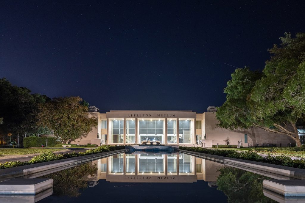 Exterior View of Museum at Night