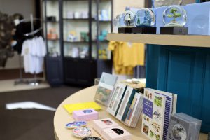 Photo of an assortment of merchandise in the Appleton Store.